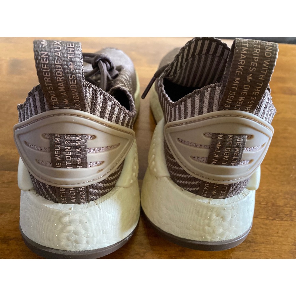 Adidas NMD_W1 Earth Strata Taupe White Women Sneakers Size 8.5 EUC - Picture 6 of 10